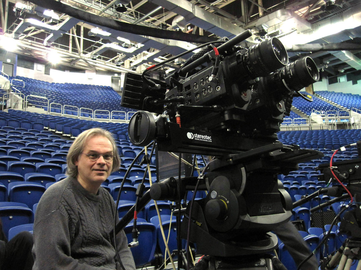 Sur le plateau de Lord of the Dance 3D de Michael Flatley. Réal : Marcus Viner